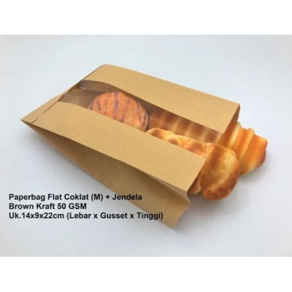 

(TERLARIS) TERLENGKAP PER PACK Paperbag kantong kertas coklat 14x9x22 (M)+