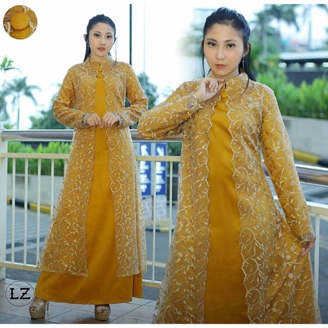 Gamis Tile kombinasi