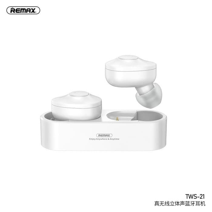 Remax True wireless Stereo Earbuds TWS-21 - Putih - Hitam