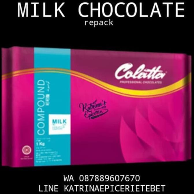 

1 KG COLATTA MILK CHOCOLATE COMPOUND COKELAT SUSU