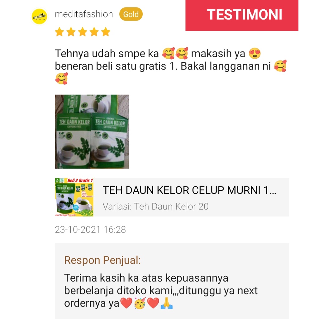 

RB22 [HERBAL] TEH DAUN KELOR PREMIUM 100% Organik Teh Kelor Anti-Kanker Diabetes, Tingkatkan