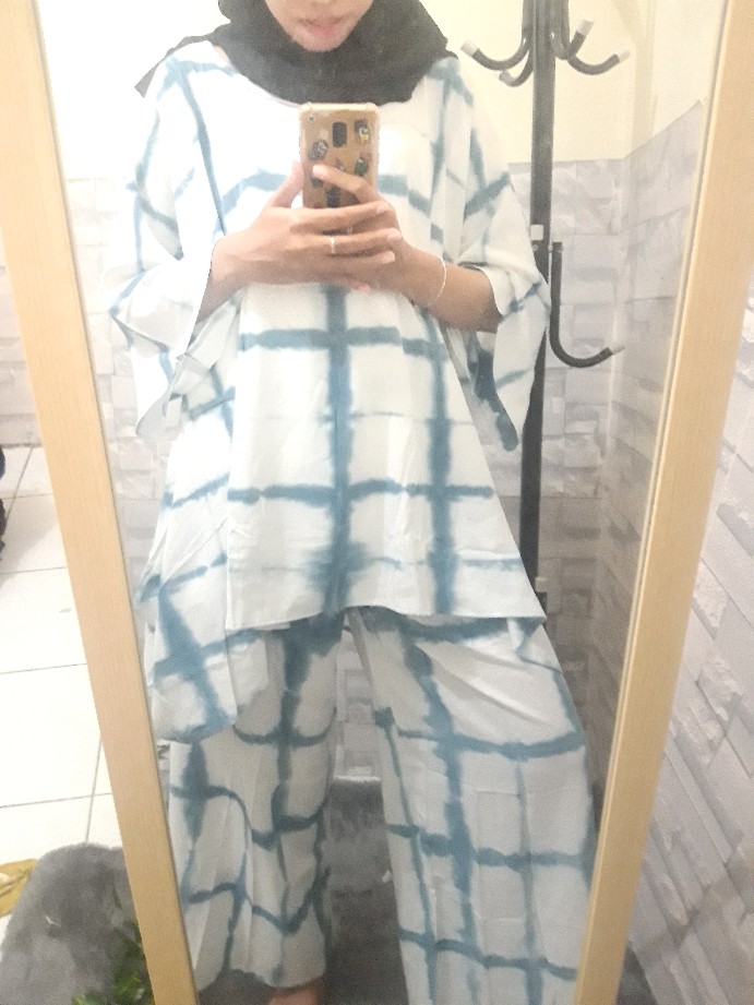 Setelan Shibori Batik Shibori Shibori Set Shibori Batik Pekalongan