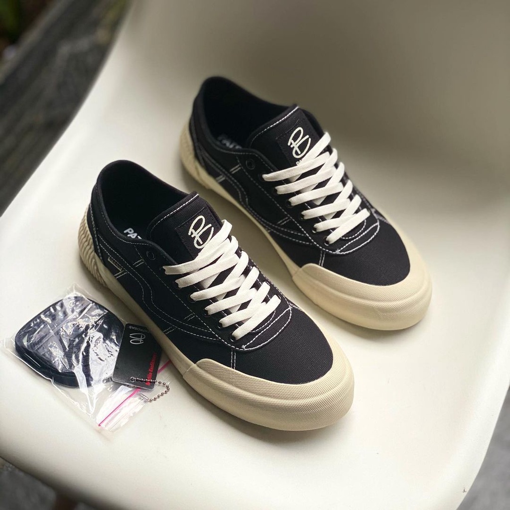 PATROBAS Equip Low High Black White Sepatu Sneakers Casual Hitam Putih Pria Wanita Original
