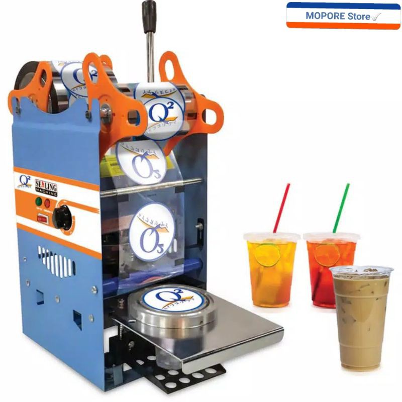 Mesin Cup Sealer Manual  Q2 - 8881 Press Gelas Plastik Sealing Machine