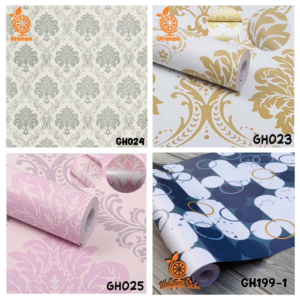 Wallpaper Dinding 3D Wallstiker Wallpaper Stiker Dinding Aesthetic Wallpaper Dinding Premium 45cmx8m