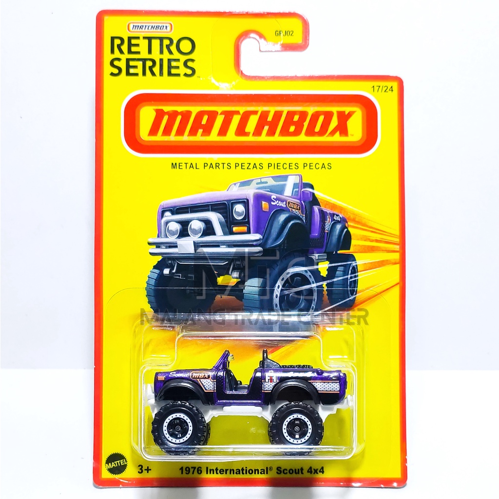 Matchbox 1976 International Scout 4x4 Retro Series Purple 939J