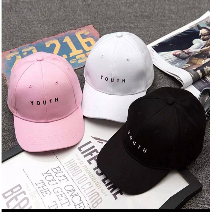 Topi Baseball Youth Hitam Bordir Twill Topi Basebal Pria Wanita Keren