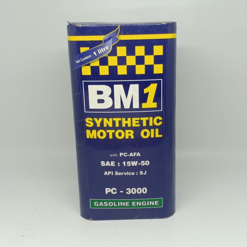 OLI MESIN PELUMAS MESIN OIL MOTOR 4T BEBEK SPORT BM1 PC 3000  SAE 15W-50 1L