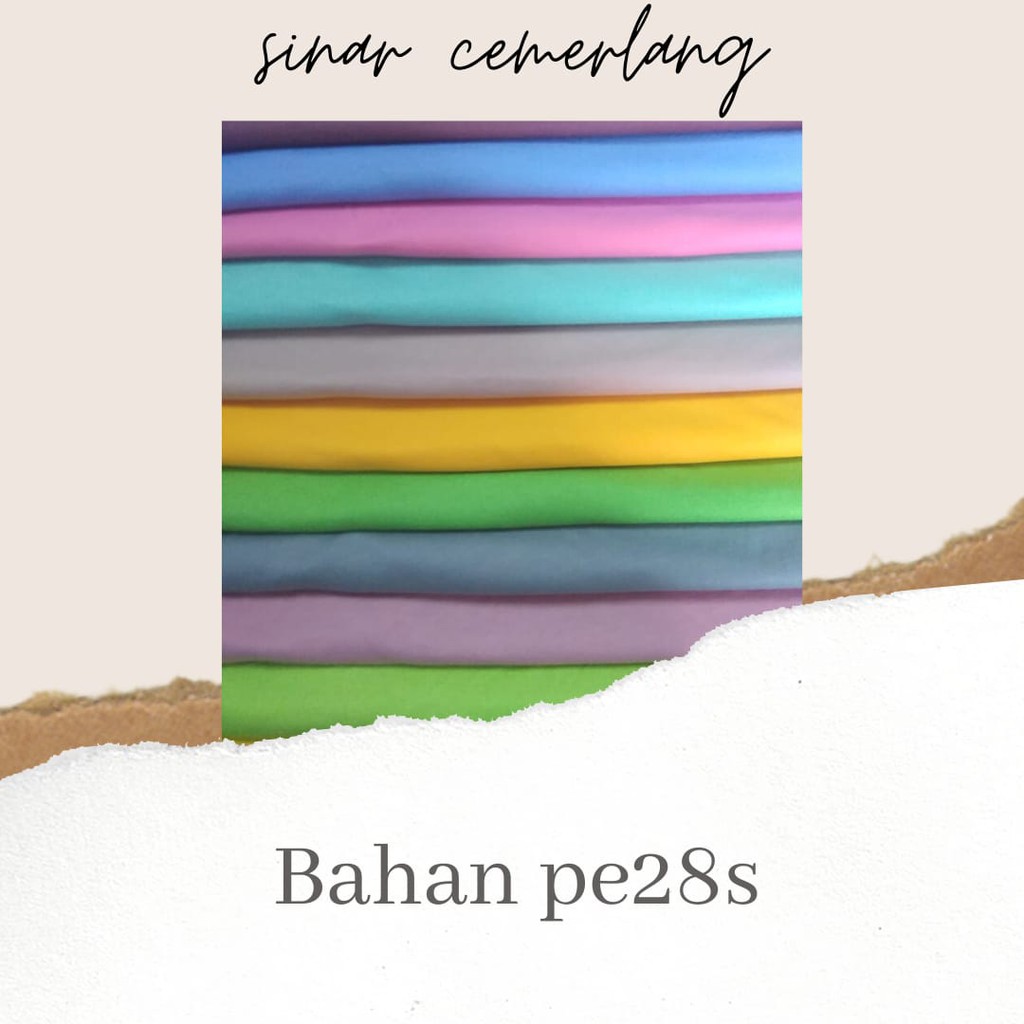 Kain Bahan Kaos PE double 28 Warna Sedang