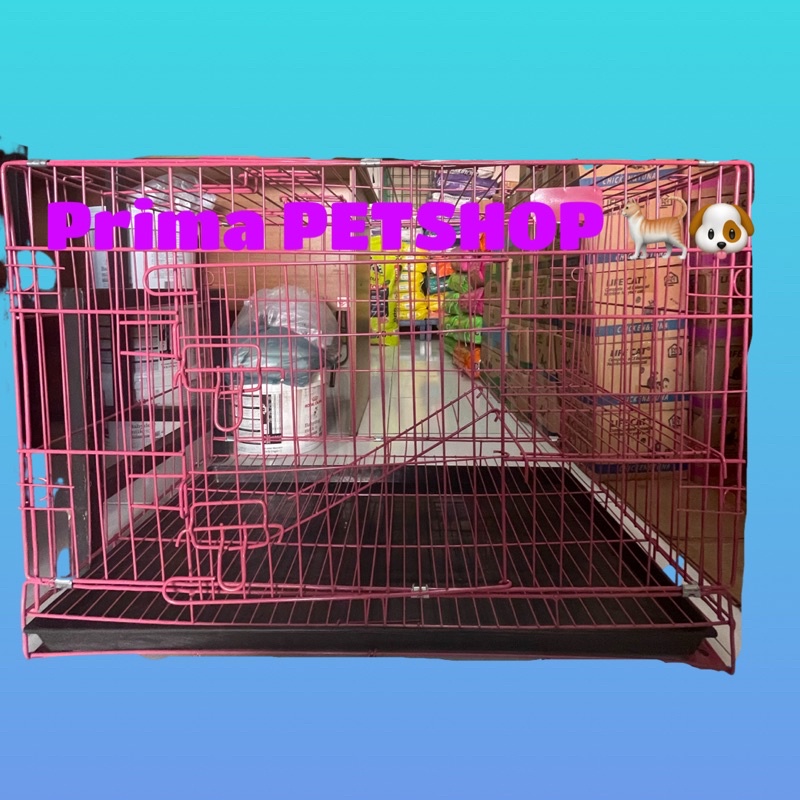 Kandang kucing anjing 75 model lipat 76x53x46