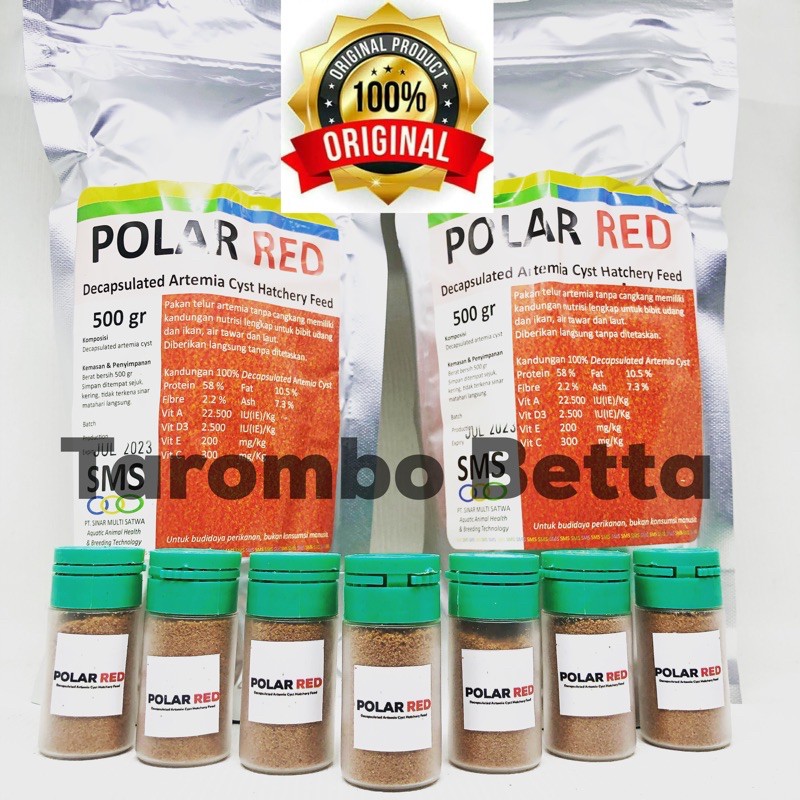 Polar Red 10 Gram Artemia Instant Shell Tanpa Cangkang PolarRed 10gr 10gram