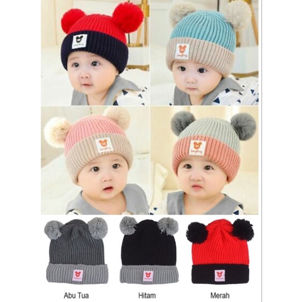 Topi Anak Rajut (M Mickey) haopenyou