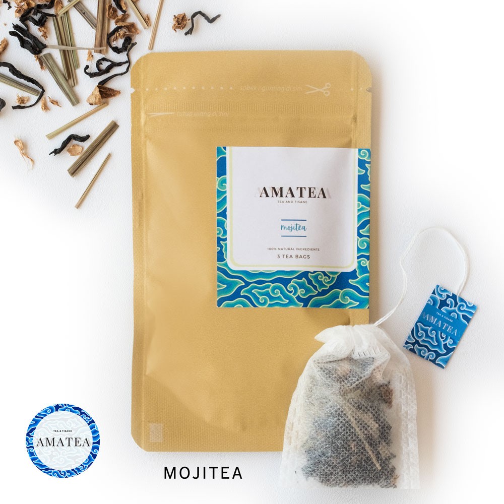 

AMATEA Mojitea Tea Blend - Lemongrass Ginger Black Tea isi 3 tea bag