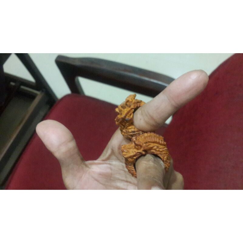 CINCIN KAYU SCANG UKIR NAGA