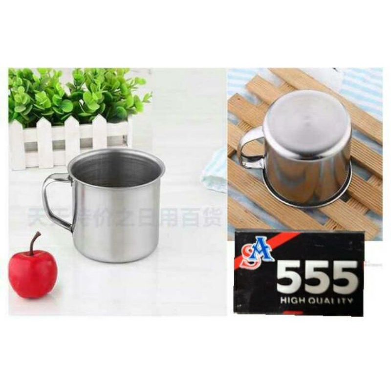 ~ PIYOSHI08 ~ Mug Stainless Cangkir Enamel Cup Mini Murah PD83