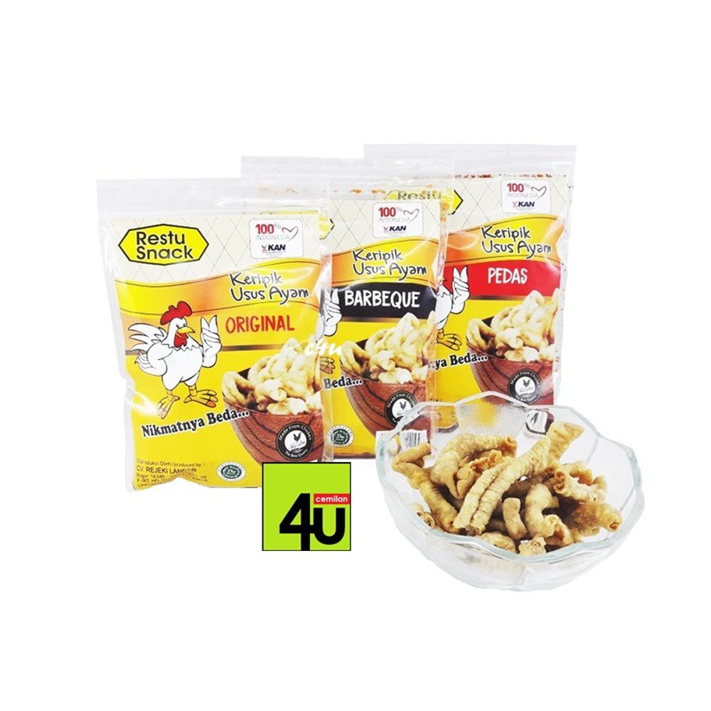 

Restu Snack Keripik Usus Ayam Paket 3x30g Diskon