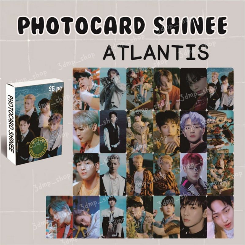 [25 lembar] Photocard photo card kartu lomo lomocard shinee atlantis kpop key gasoline