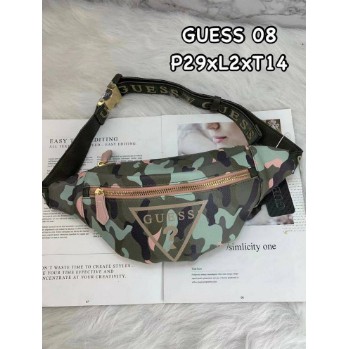 TAS GUESSS GS WAIST BAG TAS PINGGANG WB RONNIE DOUBLE ZIPPER FASHION IMPORT #119090