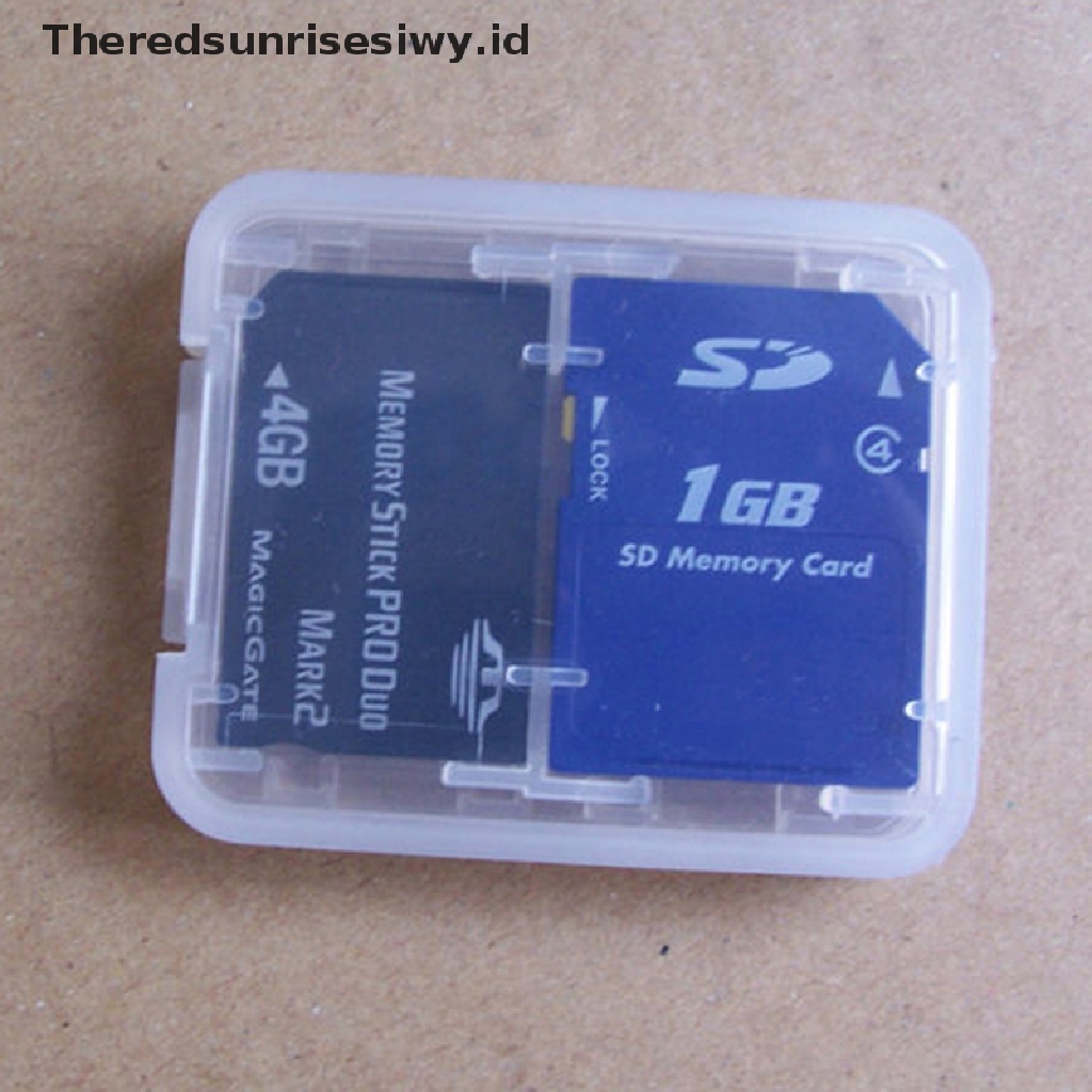 # Alat Rumah Tangga # Kotak Penyimpanan Kartu Memori Micro SD TF SDHC MSPD 8 Slot