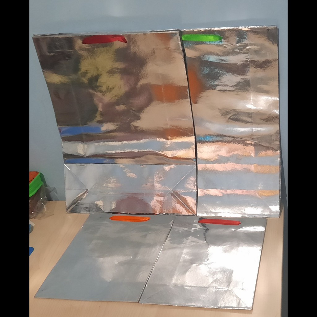 Paper Bag/ Goodie Bag/Hand Bag Kertas / Tas Serbaguna Metalik Polos Ukuran Kecil - Besar