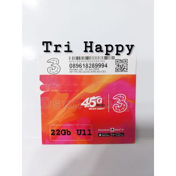 Kartu perdana tri 12gb 28gb