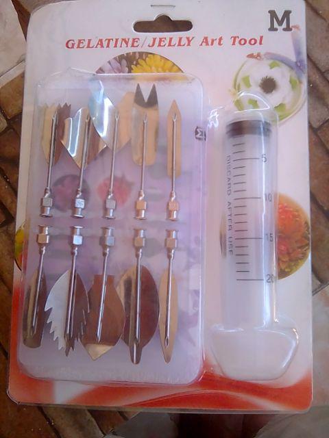 3d Jelly Art Pudding Agar Agar Puding Alat Suntik Puding Jelly Art Tools