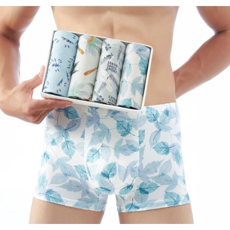 (1 buah) Aneka Boxer dalaman sexy Pria Celana Dalam pria Pakaian dalam cowo motif