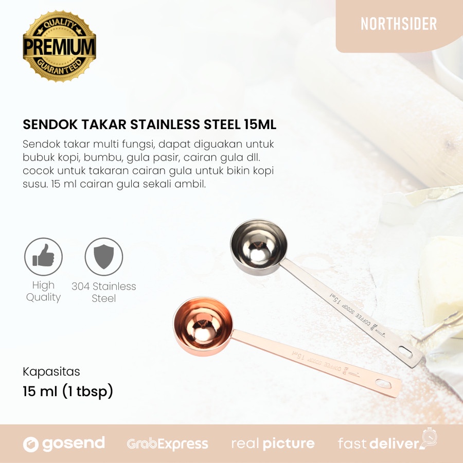 SENDOK TAKAR KOPI - TEH - BUMBU STAINLESS STEEL EXCLUSIVE