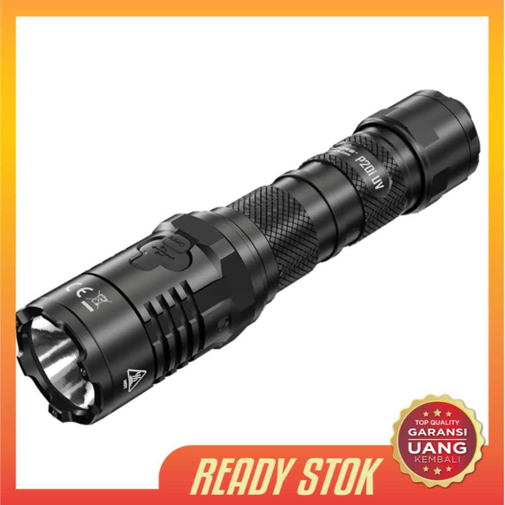 Senter LED Jarak Jauh Super Terang with UV Light SST-40-W 4xUV LED 1800 Lumens NITECORE P20iUV