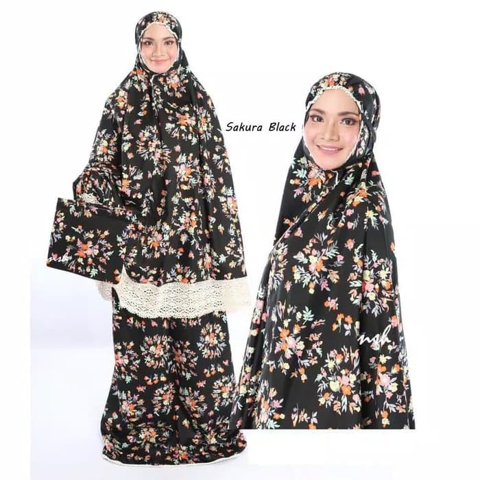 Mukena Katun Jepang Original Renda Rajut Berkualitas