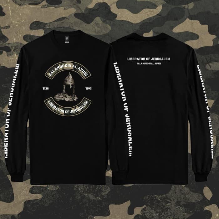 KAOS POLOS MUSLIM Pria Muslim Salahuddin Al Ayyubi