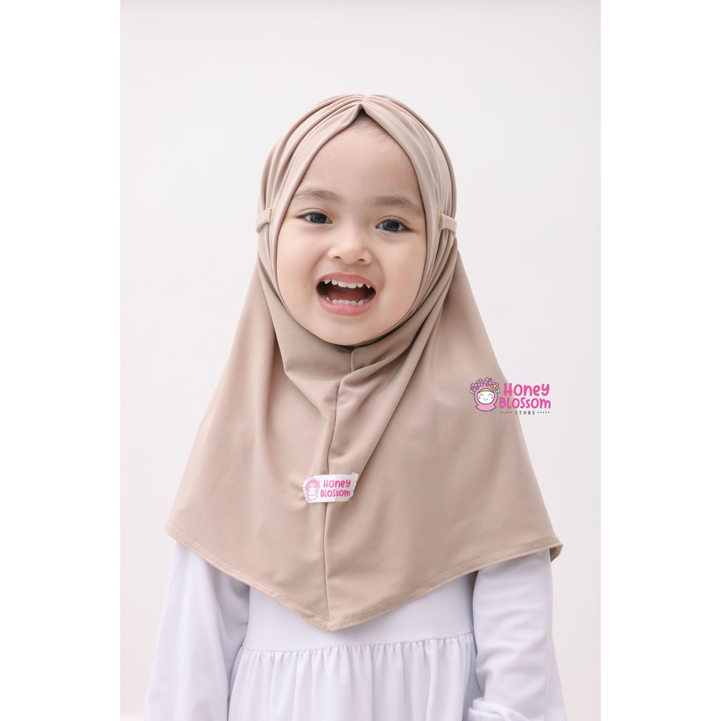 Hijab Bayi Perempuan / Bergo Zahra / Jilbab Anak Cantik / Kerudung Anak Lucu Kekinian 1-5 Tahun