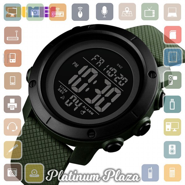 SKMEI Jam Tangan Digital Pria - 1426 - Green/Black`LOIFFO-