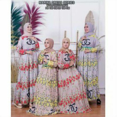 Gamis Branded Full Print Rijek