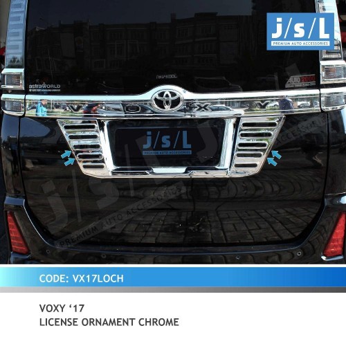 License Ornament VOXY Chrome