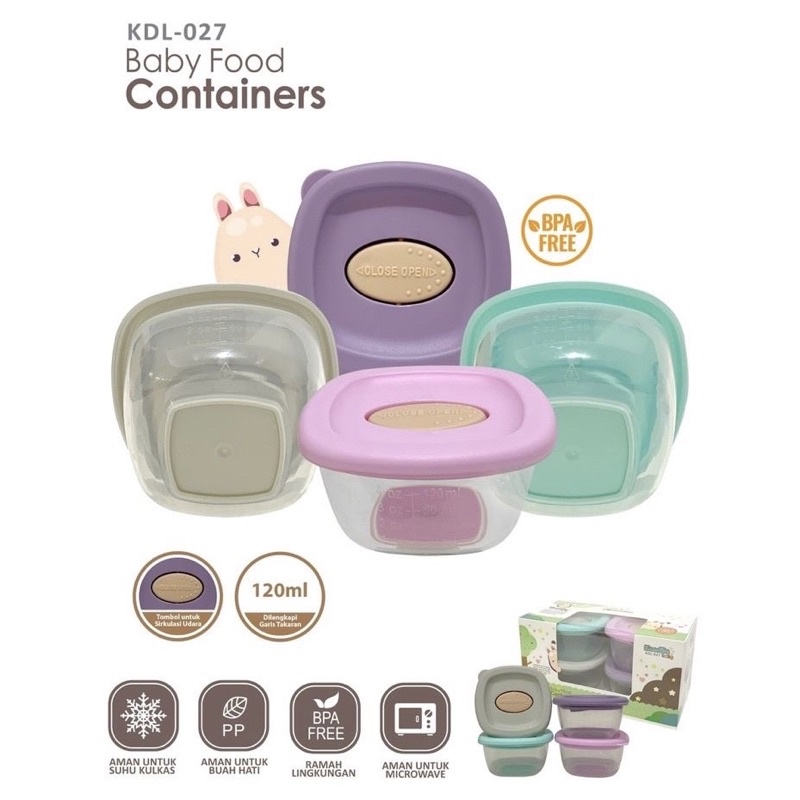 Baby Food Container Serbaguna 4in1 Set