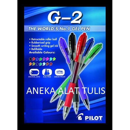 

Pilot Pen G-2 Refill / Isi Ulang Pilot G-2 Pulpen Gel Terbaik