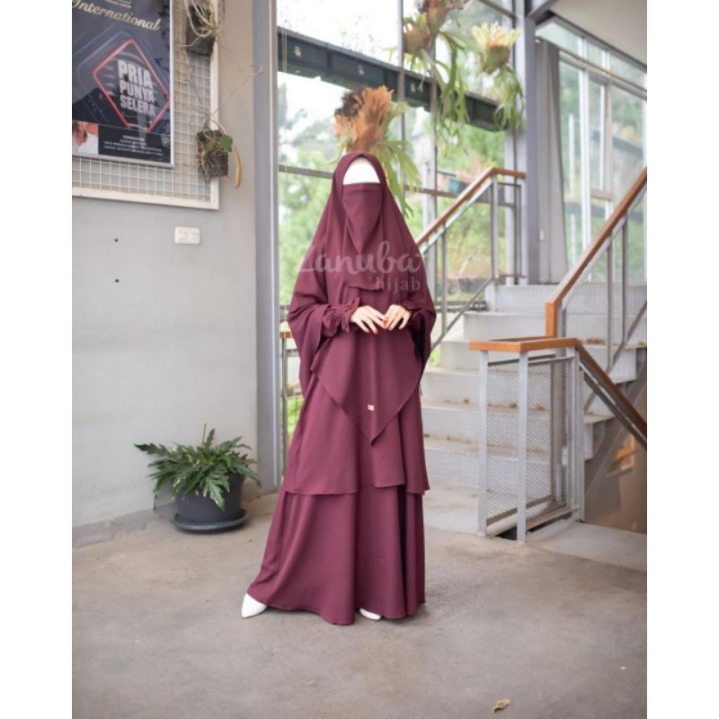 Layer set by Zanuba Hijab | Gamis syar'i set