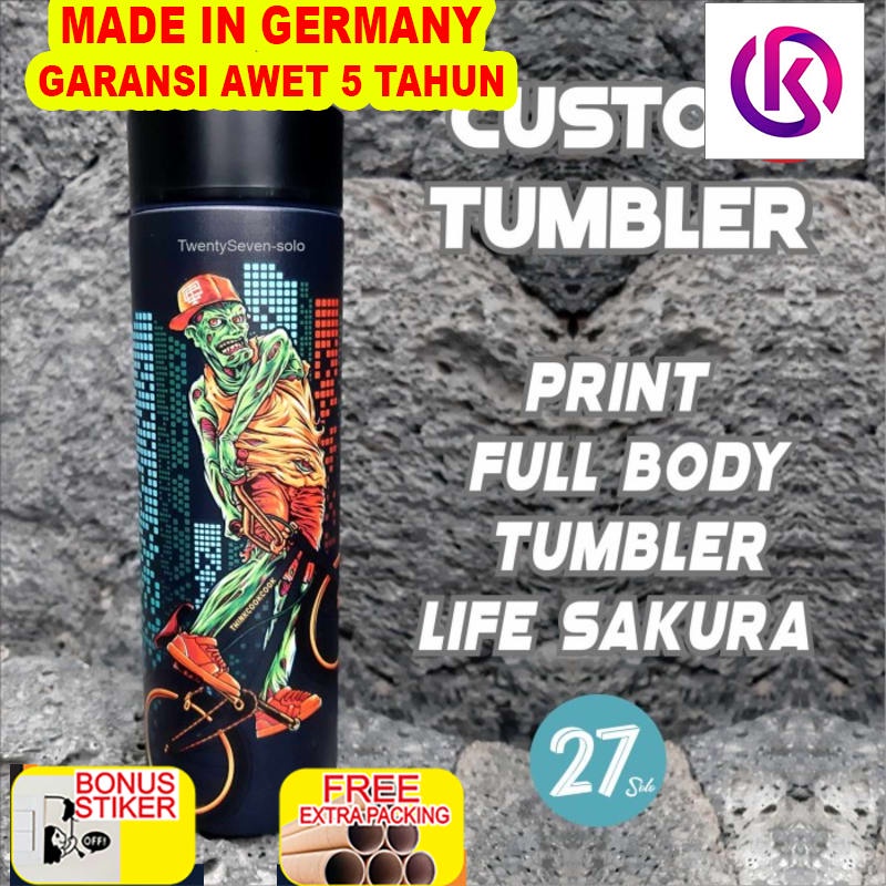 

Grosir TUMBLER LIFE CUSTOM TERMOS NAMA LOGO FULL PRINT BODY - Print Body