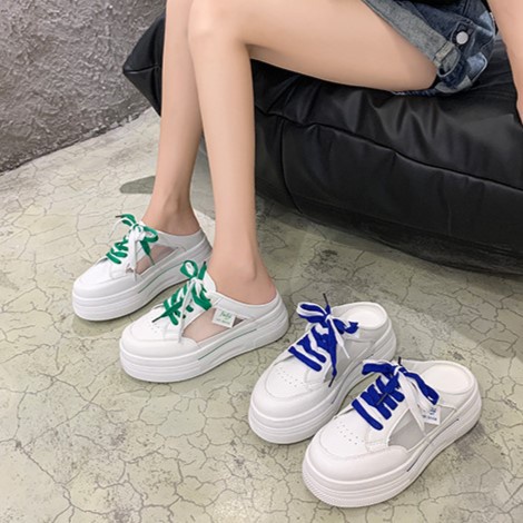 Sepatu Sandal Perempuan Putih Import Cantik Sepatu Sendal Cewek Korea Trendy SD-097