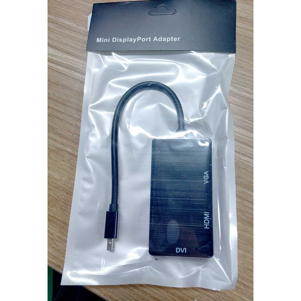 IDN TECH - Konverter Mini Displayport ke HDMI/DVI/VGA (Thunderbolt Compatible)