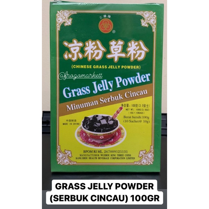 

{{{{{{] Grass Jelly Powder Minuman Serbuk Cincau 100gr (Isi 10)