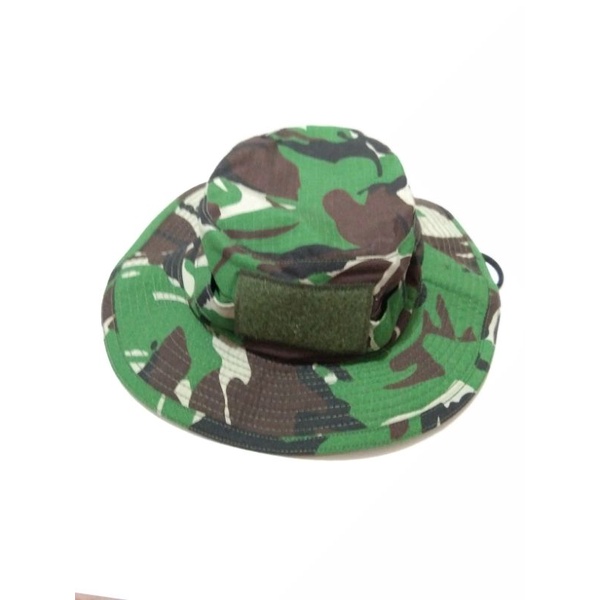 Topi Rimba Lapangan Pdl Loreng TNI Malvinas velcro Perekat Gilbert Army Store