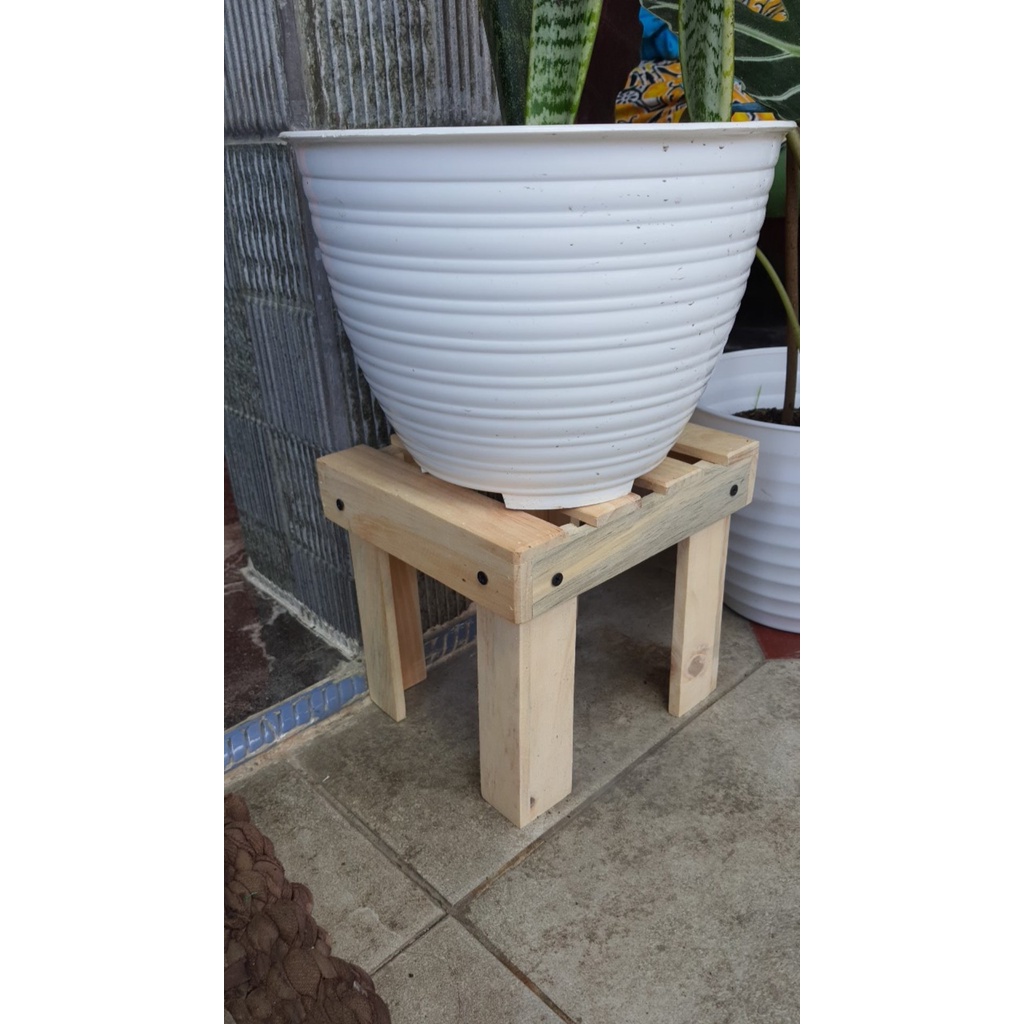 Rak Pot Bunga Tatakan Pot Standing Pot Rak Kayu Standing Planter