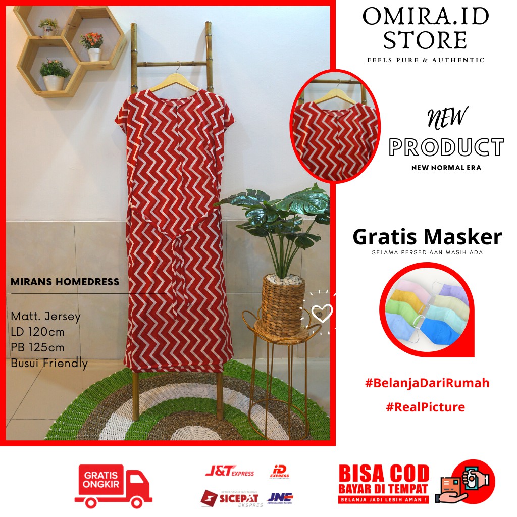 Daster Habel Panjang Semata Kaki Bahan Jersey | Daster Motif Ukuran Jumbo | Daster Adem Saat Dipakai