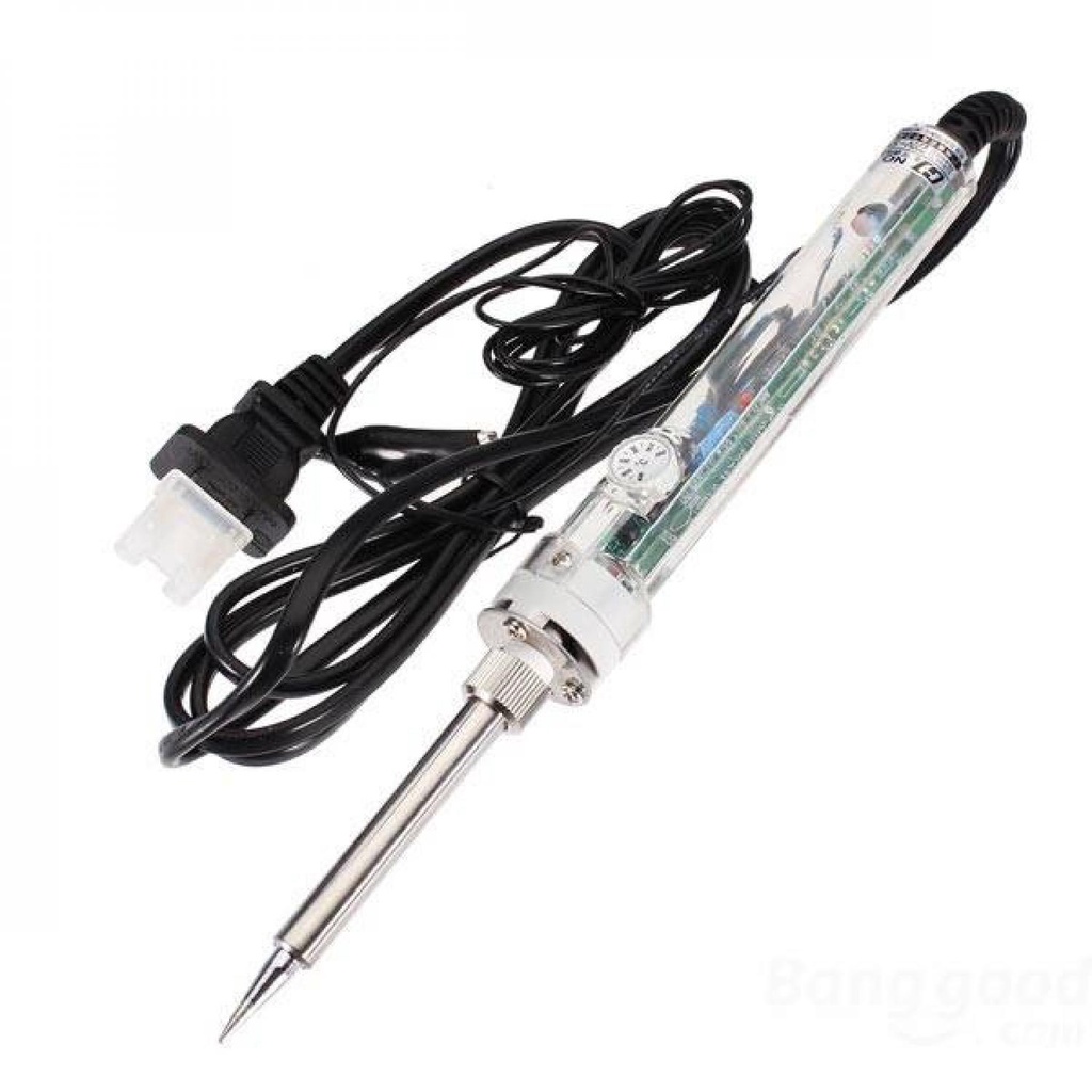 Constant Temperature Electric Soldering Iron 220 V 60 W No.907 / Solder Uap Blower Goot Mini Hp Handphone Sunshine Listrik Timah Las Terkiro Tembak Temperatur Station Potong Pemotong Kain Full Set Lancip Lengkap Runcing Portable / Solderan Listrik Timah