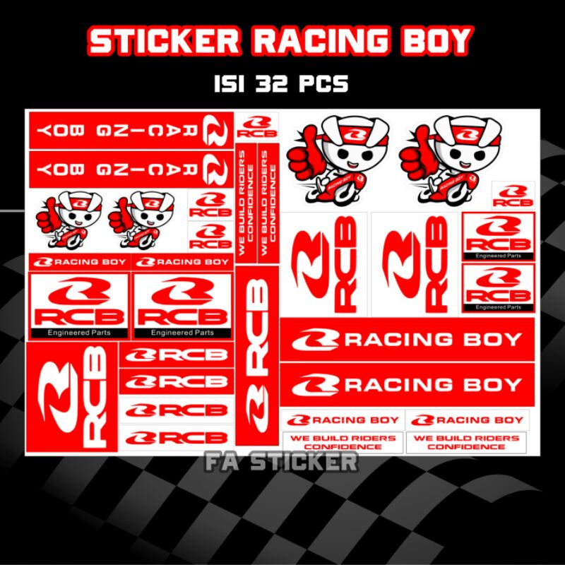 Stiker Racing Pack Sticker Racing Boy Stiker Sponsor Stiker Helm Stiker Motor Sticker Motor Stiker Aesthetic Motor