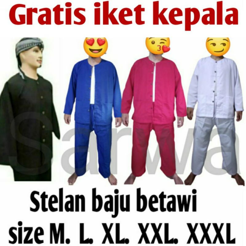 baju pangsi sunda dewasa/pangsi silat dewasa jumbo