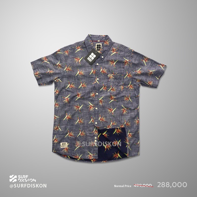 Kemeja Insight Helacin Shirt Navy Original Planet Surf