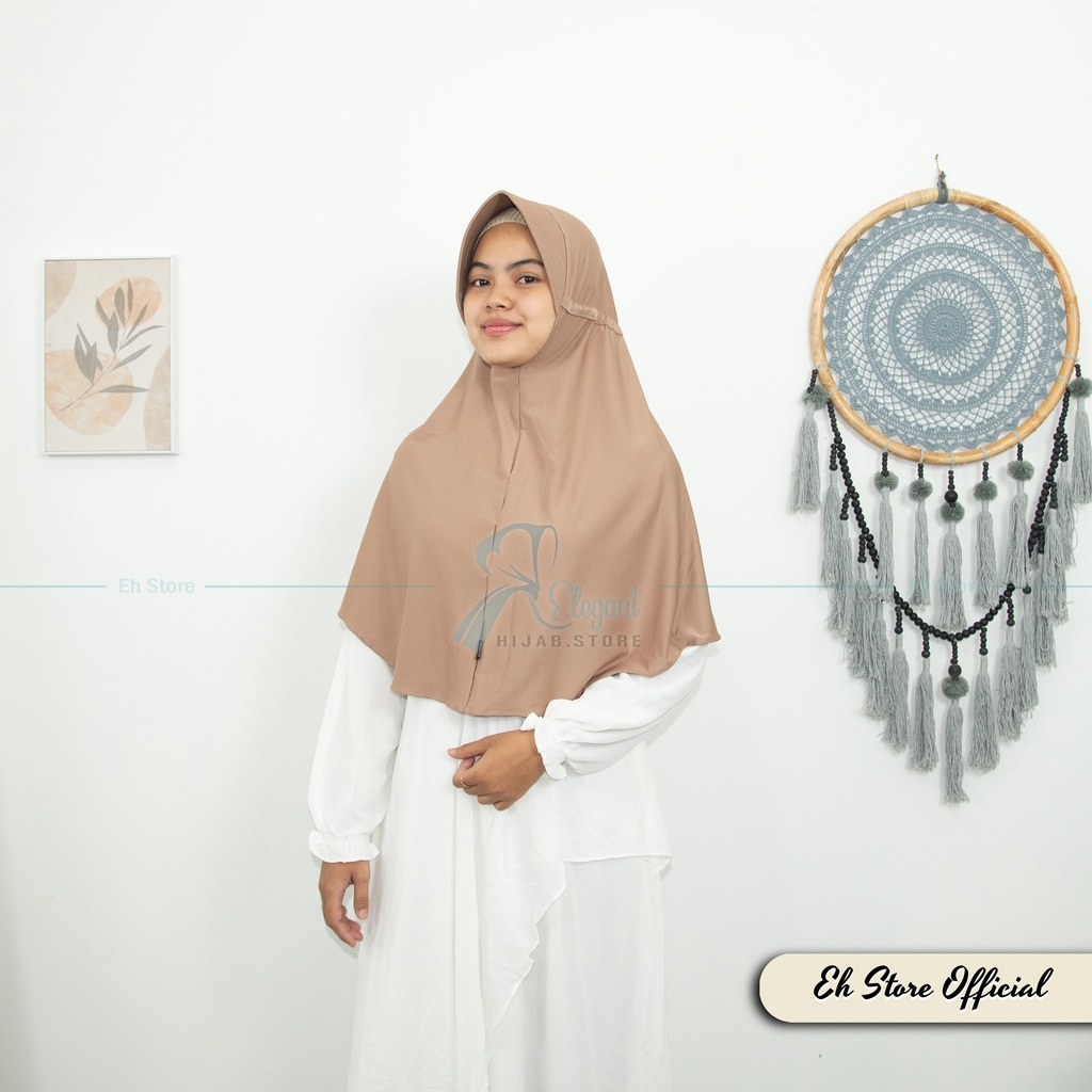 JILBAB INSTAN KHIMAR SERUT JOKOWI UKURAN L SPANDEX PREMIUM